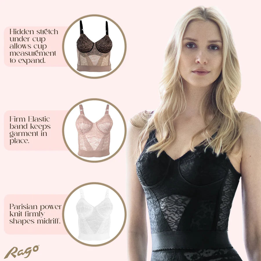 2202 Lacette Longline Wireless Expandable Cup Bra