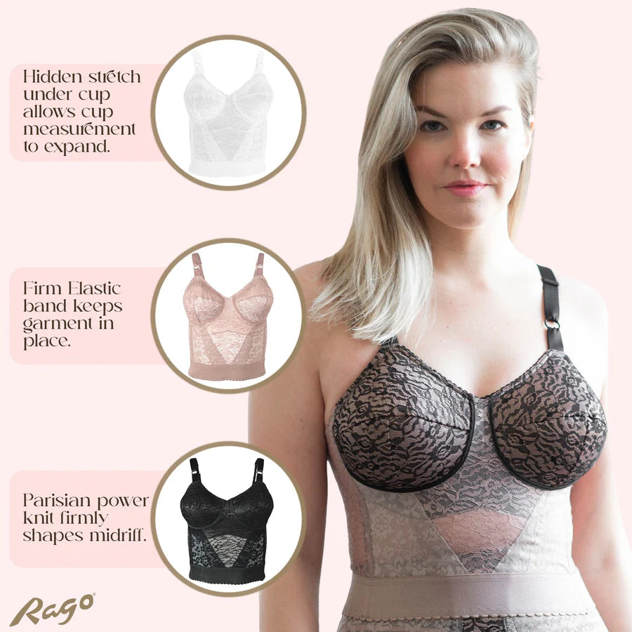 2202 Lacette Longline Wireless Expandable Cup Bra