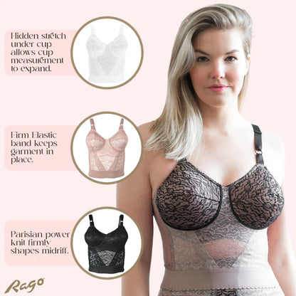 2202 Lacette Longline Wireless Expandable Cup Bra