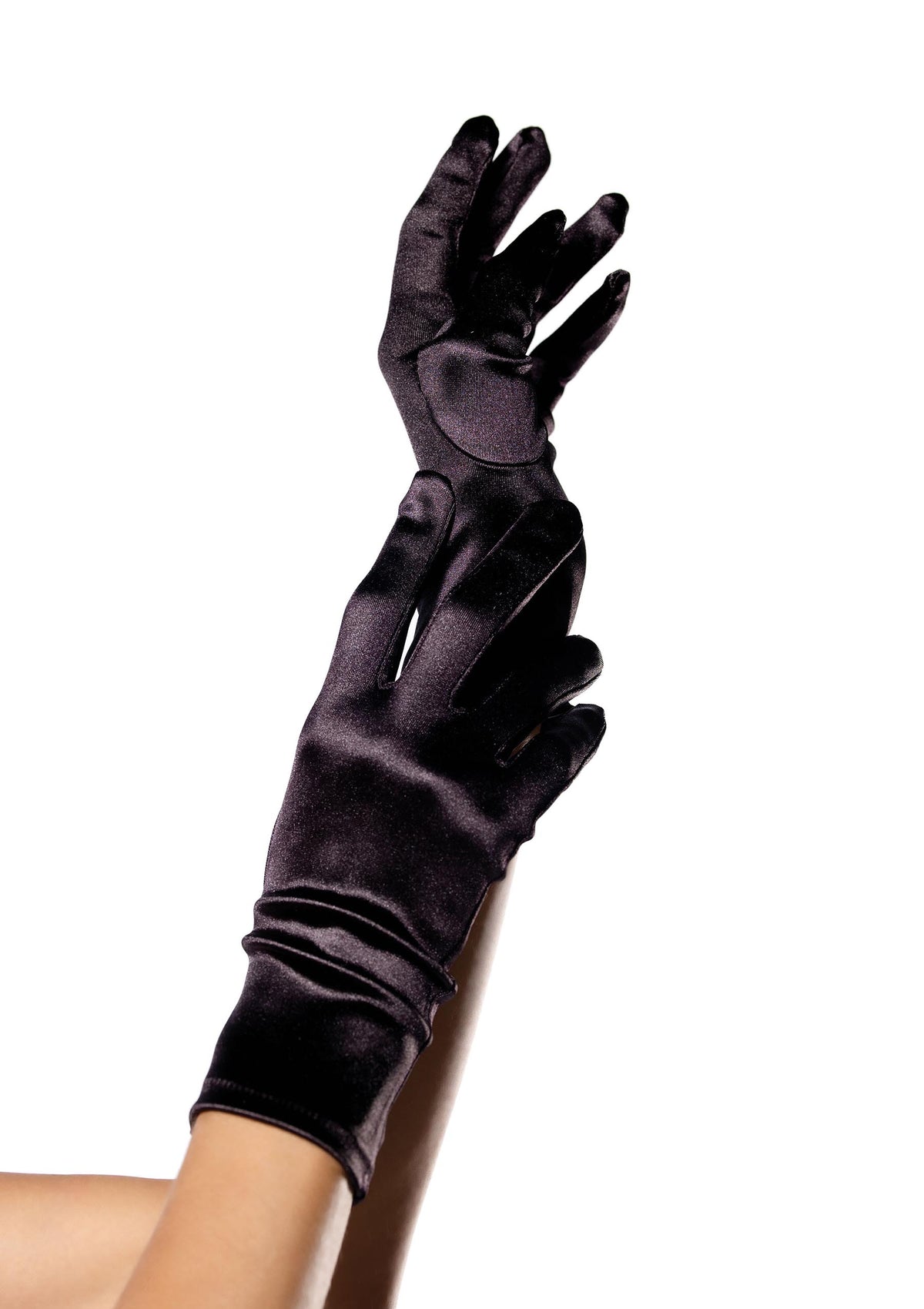 Satin Wrist Length Gloves
