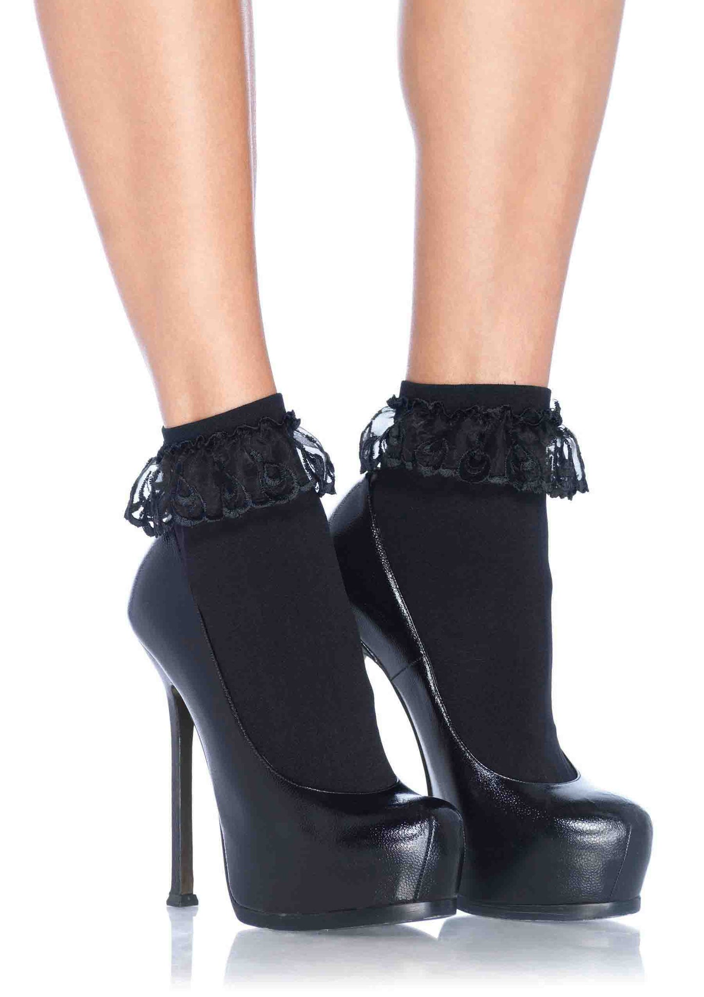 Anklet with Lace Ruffle