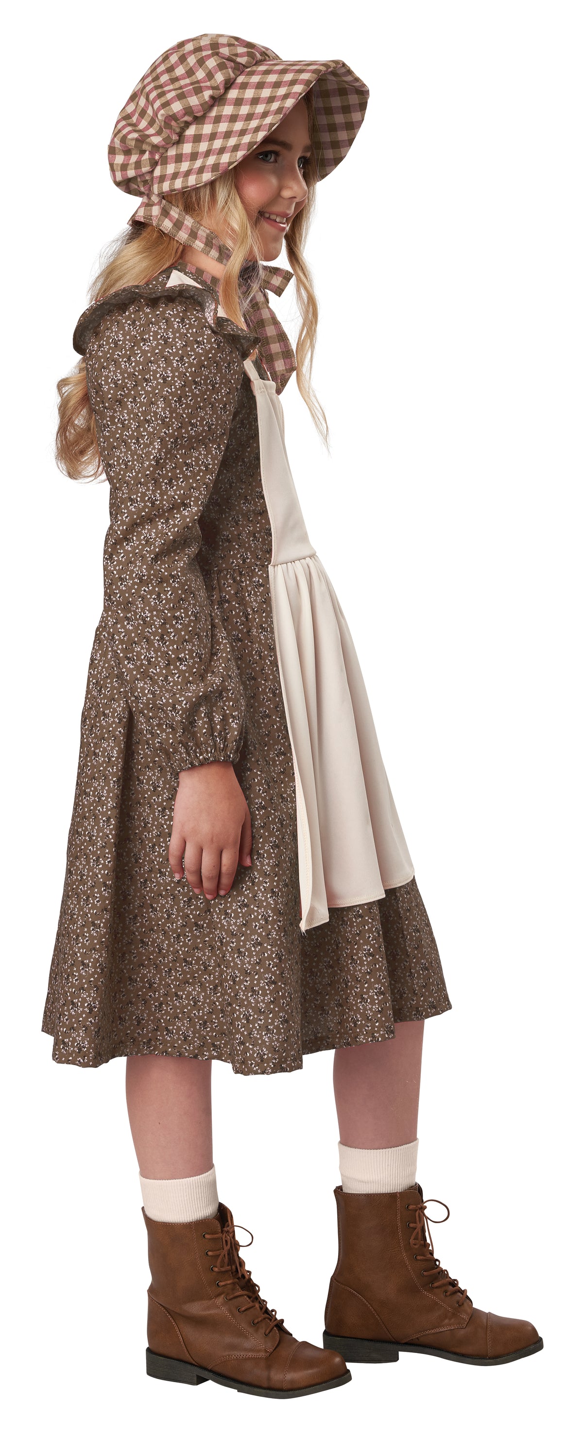 California Costumes Brown Frontier Settler Girl Child Costume