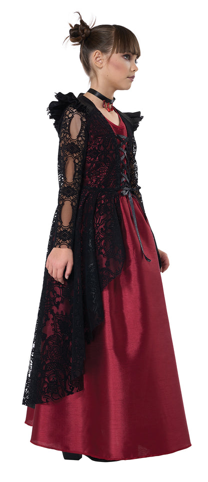 California Costumes Gothic Lace Vampire Child Costume