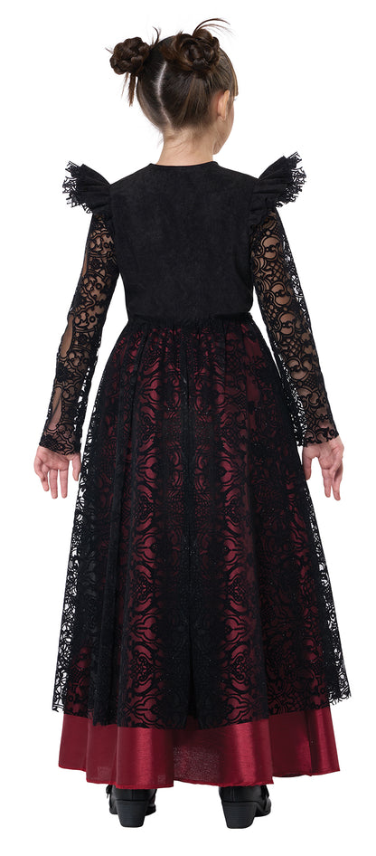 California Costumes Gothic Lace Vampire Child Costume