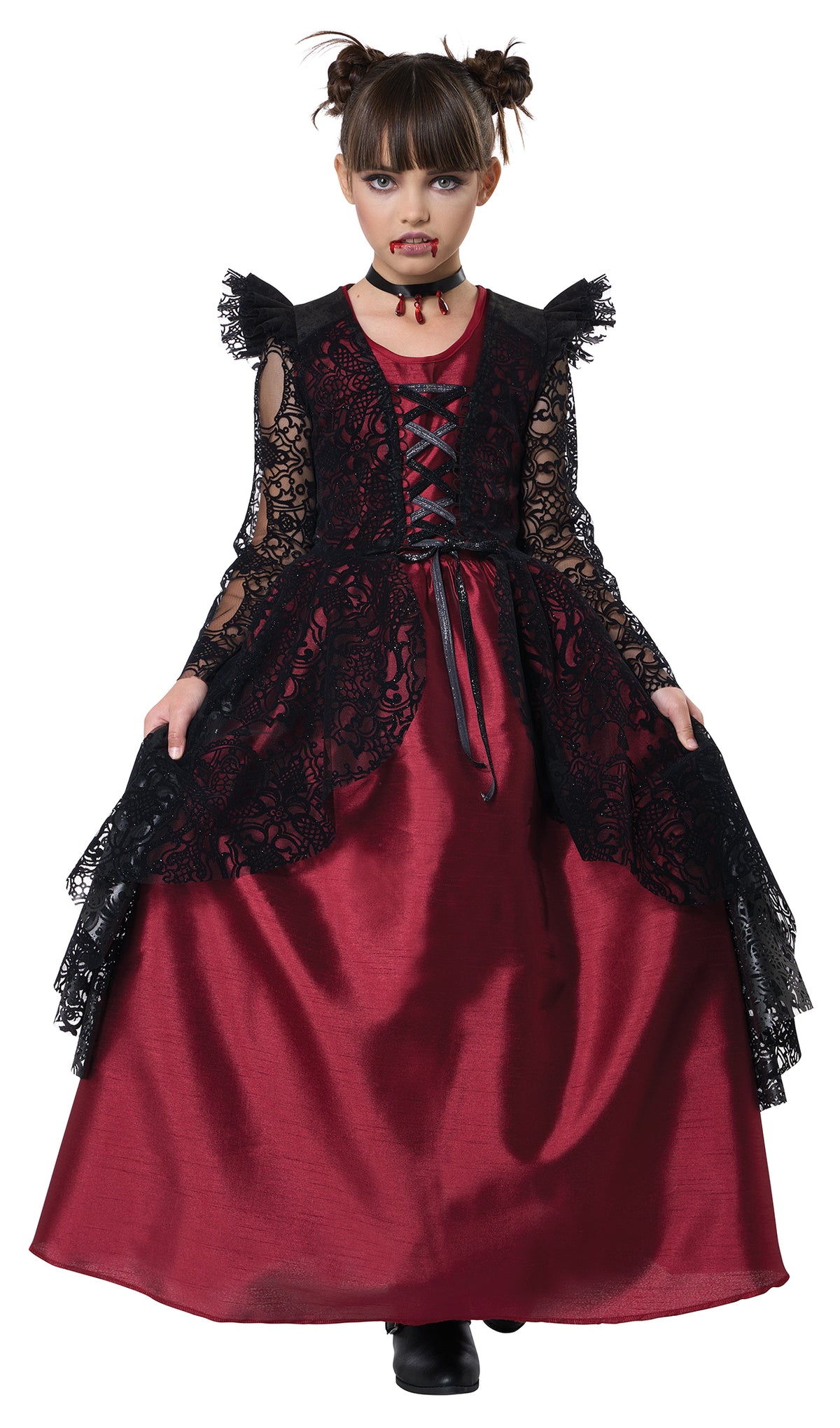 California Costumes Gothic Lace Vampire Child Costume