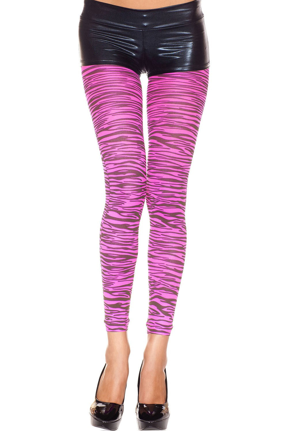 Zebra Print Opaque Leggings