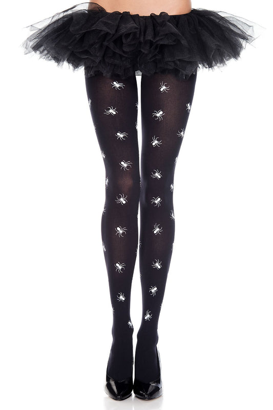 Spider Print Pantyhose ML