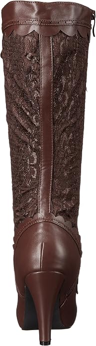 Ellie Shoes 414-MARY 4" Heel Boots, Brown, 8 (Used)