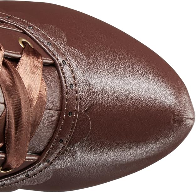 Ellie Shoes 414-MARY 4" Heel Boots, Brown, 8 (Used)