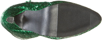 (Used) Ellie Shoes 421-ZARA 4" Knee-High Boot with Glitter, Green Glitter, Size 7