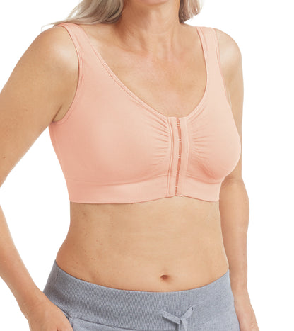 Clara Wire-Free Front Closure Pocketed Mastectomy Bra