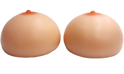 Single Big Jugs Rounder Fuller Concave Back Tear Drop Silicone Breast Forms, 11XL
