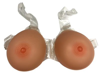 ENVY BODY SHOP Strap On Rounder Fuller Concave Back Tear Drop Silicone Breast Forms