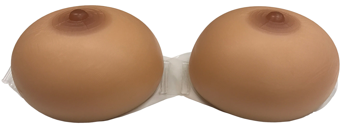 ENVY BODY SHOP Strap On Rounder Fuller Concave Back Tear Drop Silicone Breast Forms