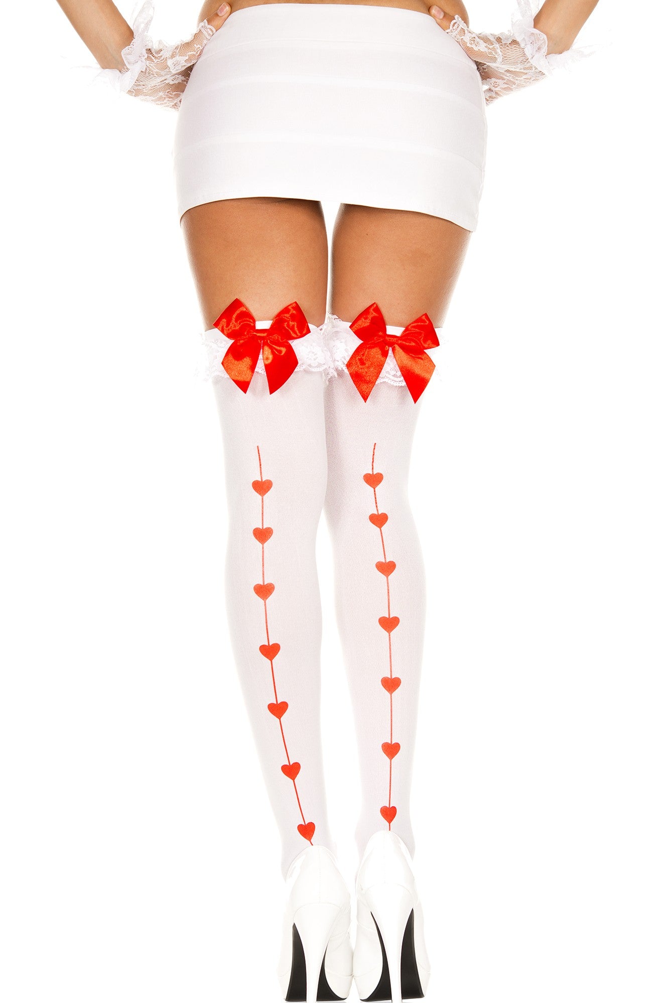Heart Backseam Thigh Hi