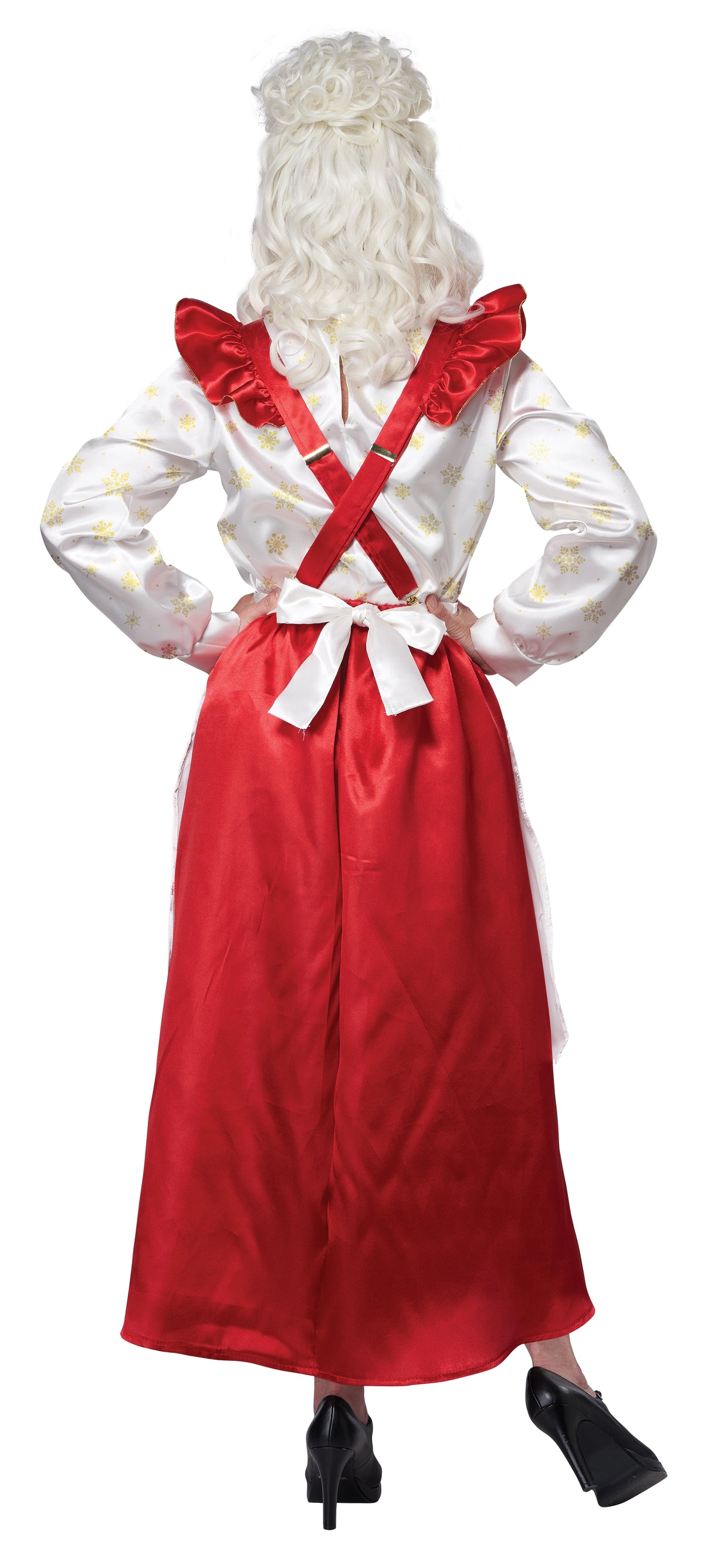 California Costumes Mrs Claus Pinafore Dress With Apron Adult Costume