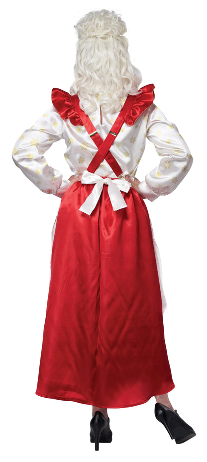 California Costumes Mrs Claus Pinafore Dress With Apron Adult Costume