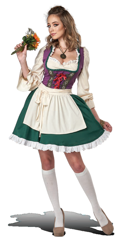 California Costumes Beer Garden Girl Adult Costume