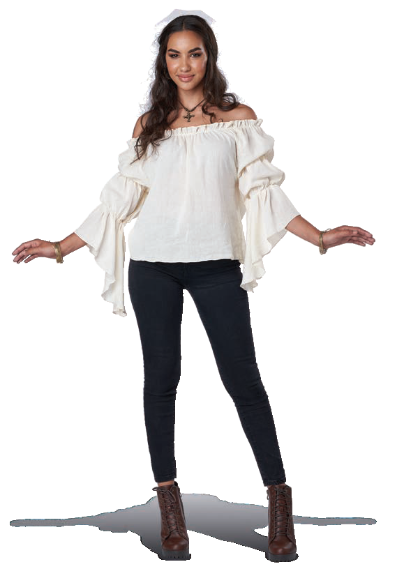 California Costumes Renaissance Peasant Blouse Cream Adult Costume
