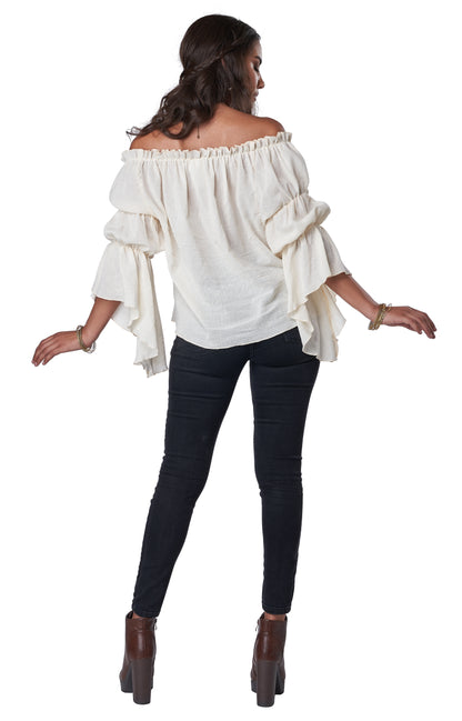 California Costumes Renaissance Peasant Blouse Cream Adult Costume