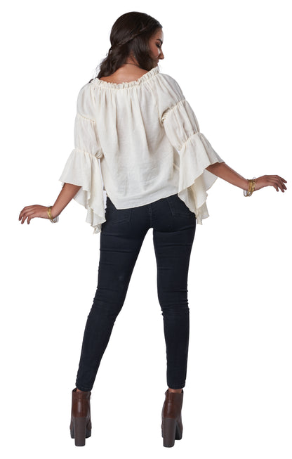 California Costumes Renaissance Peasant Blouse Cream Adult Costume