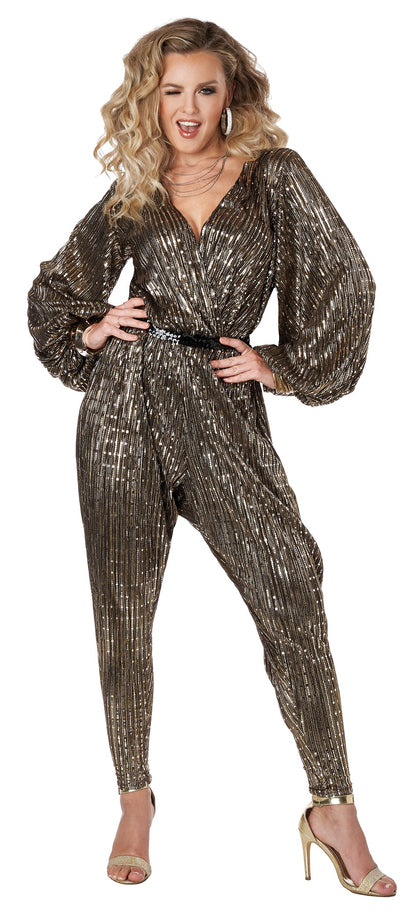 California Costumes Gold Disco Queen Adult Costume