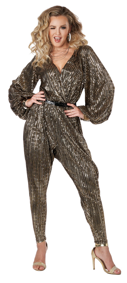 California Costumes Gold Disco Queen Adult Costume
