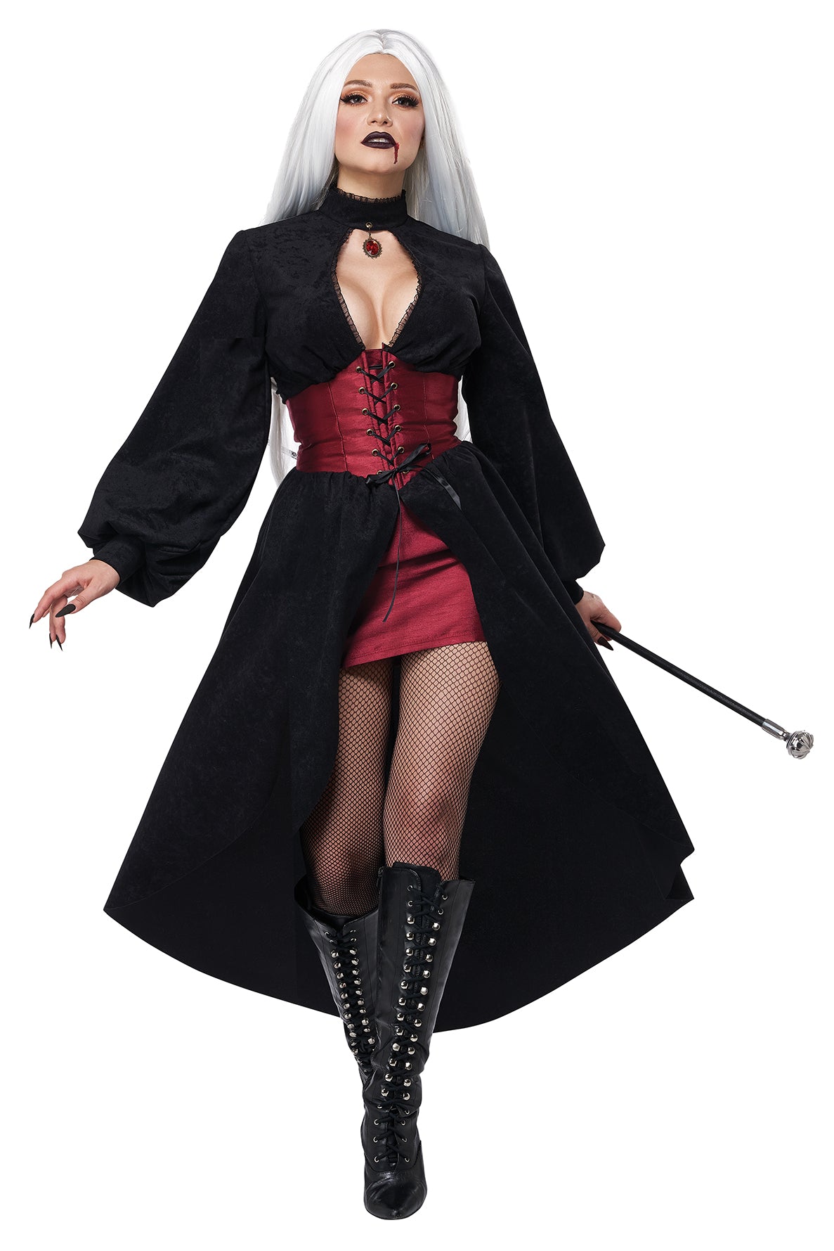 California Costumes Vampire Corset Coat Adult Costume
