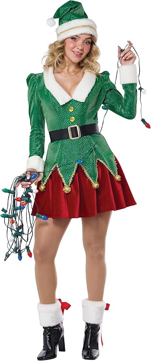 California Costumes Very Merry Elf Women's Costume