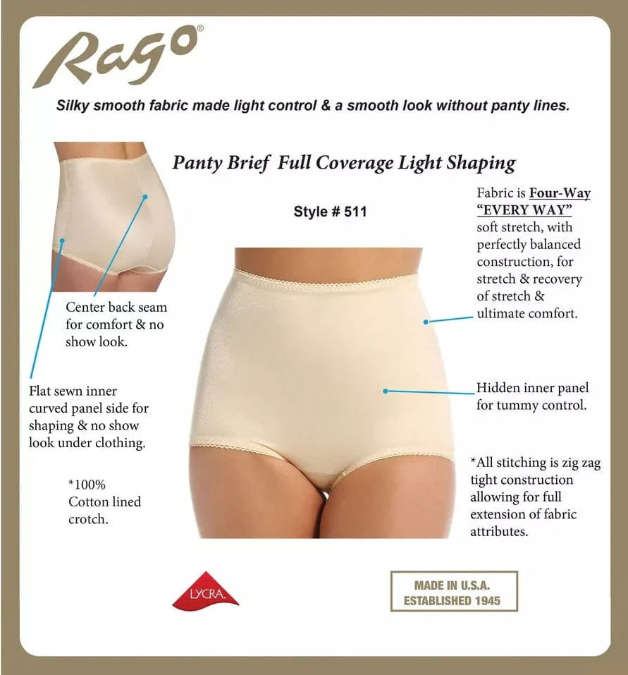 511 Light Shaping Tummy Control Panty with Inner lining