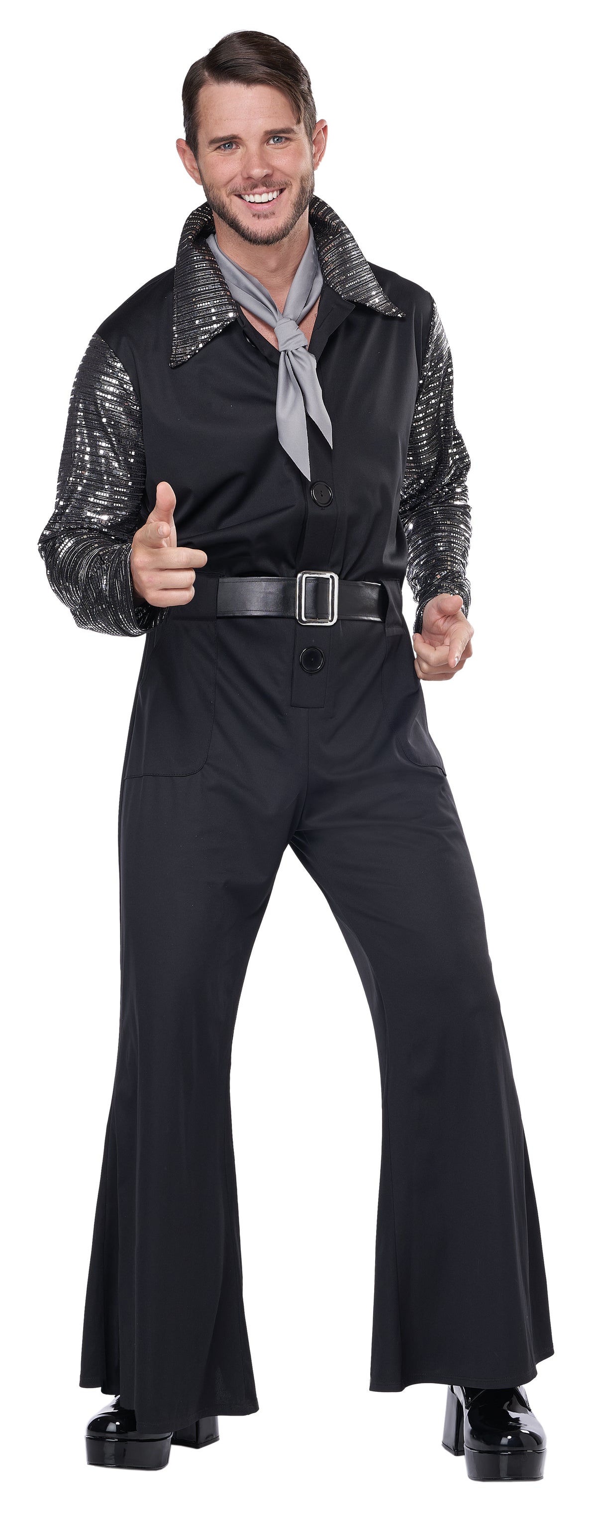 California Costumes Flashy 70's Style Jumpsuit Adult Costume