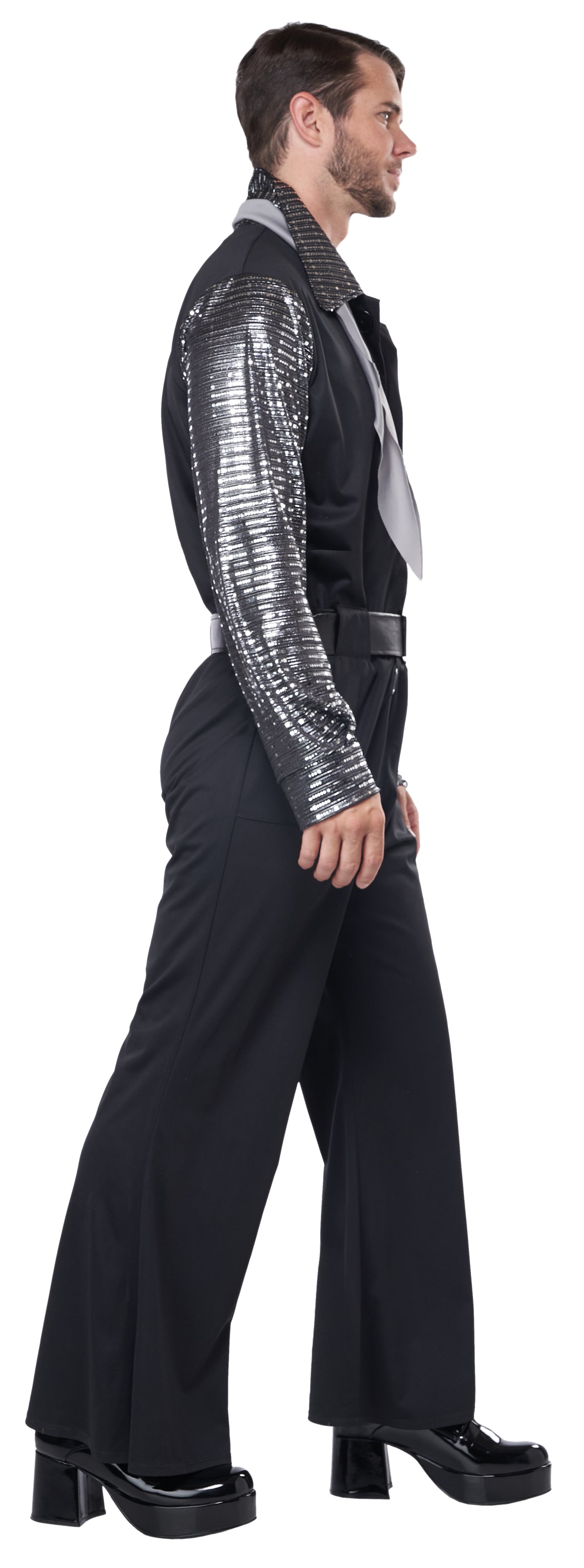 California Costumes Flashy 70's Style Jumpsuit Adult Costume