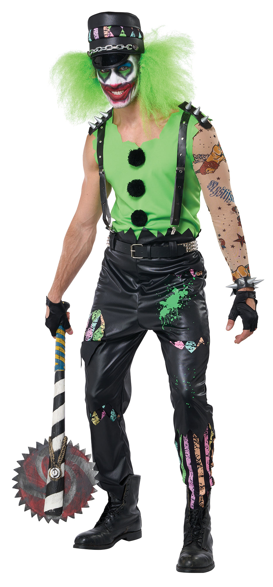 California Costumes Crazed Clown Adult Costume