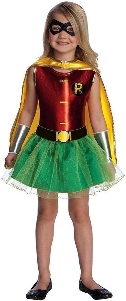 Rubies Teen Titans: Robin Costume Dress for Kids, Girl's Toddler