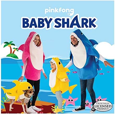 Rubies Baby Shark: Daddy Shark Costume with Sound Chip for Adults, Men's Standard