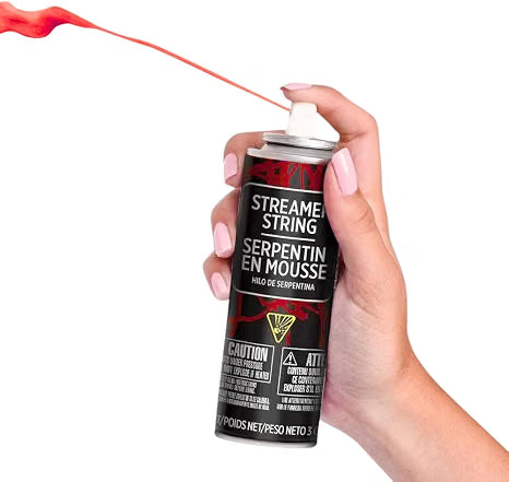 Fun Vibrant Red Streamer String - 3 oz. (1 Count) - Perfect for Indoor & Outdoor Events Red
