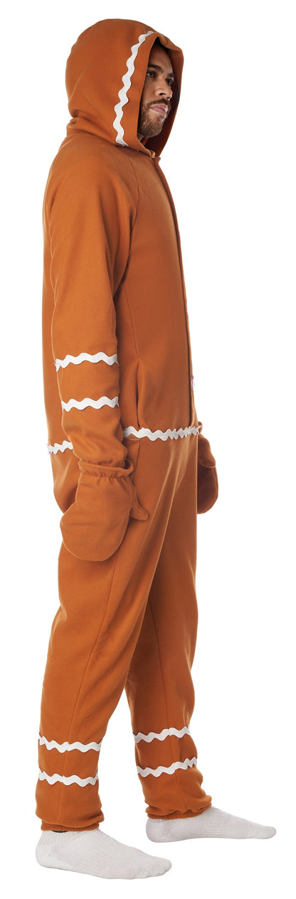California Costumes Gingerbread Fleece Jumpsuit Adult Costume
