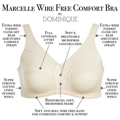 5360 Marcelle Wire Free Soft Cup Comfort Bra