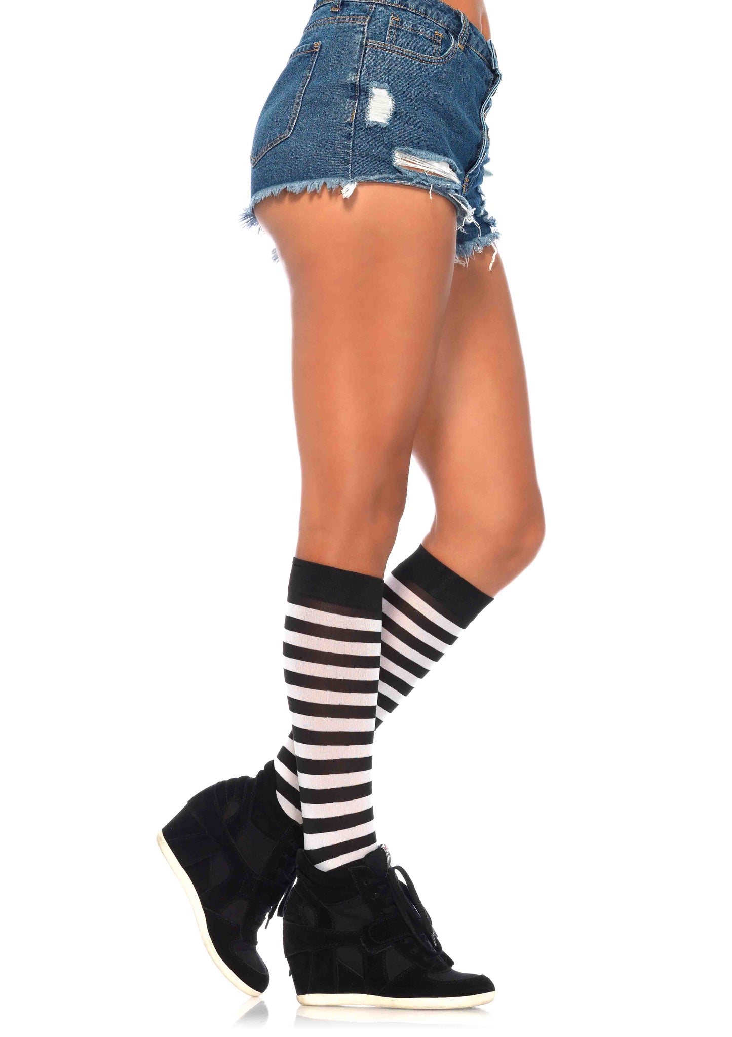 Stripe Knee Hi