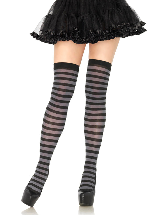 Nylon Striped Stockings LA