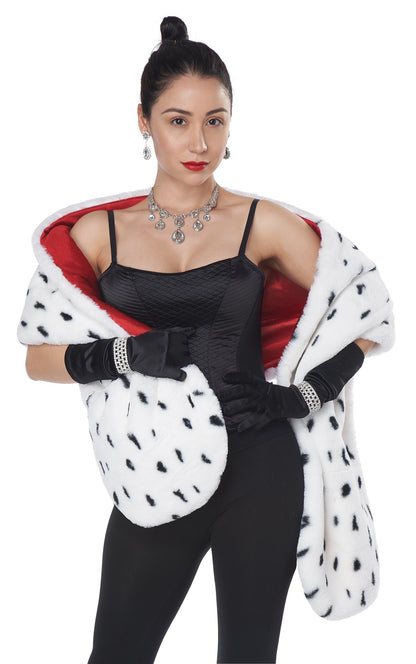 California Costume Faux Dalmation Stole
