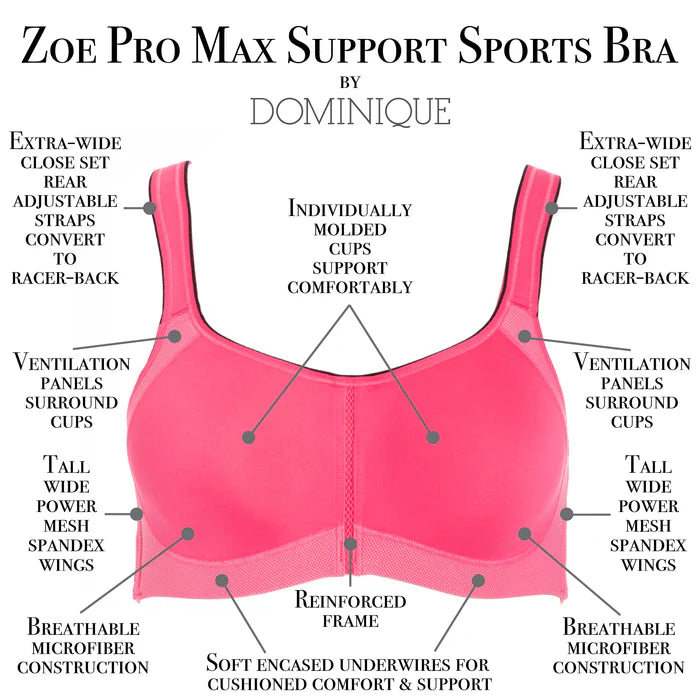 6100 Zoe Pro Max Support Sports Bra
