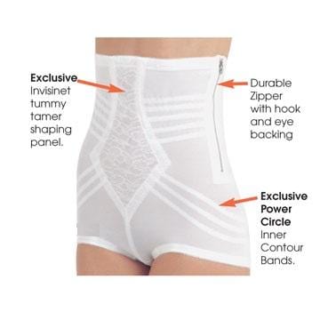 6101 High Waist Firm Shaping Panty with Zipper with Hook and Eye