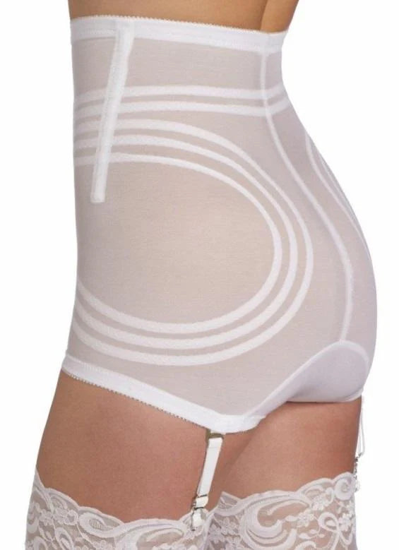 6109 High Waist Panty Girdle with Detachable Garters, Firm Shaping