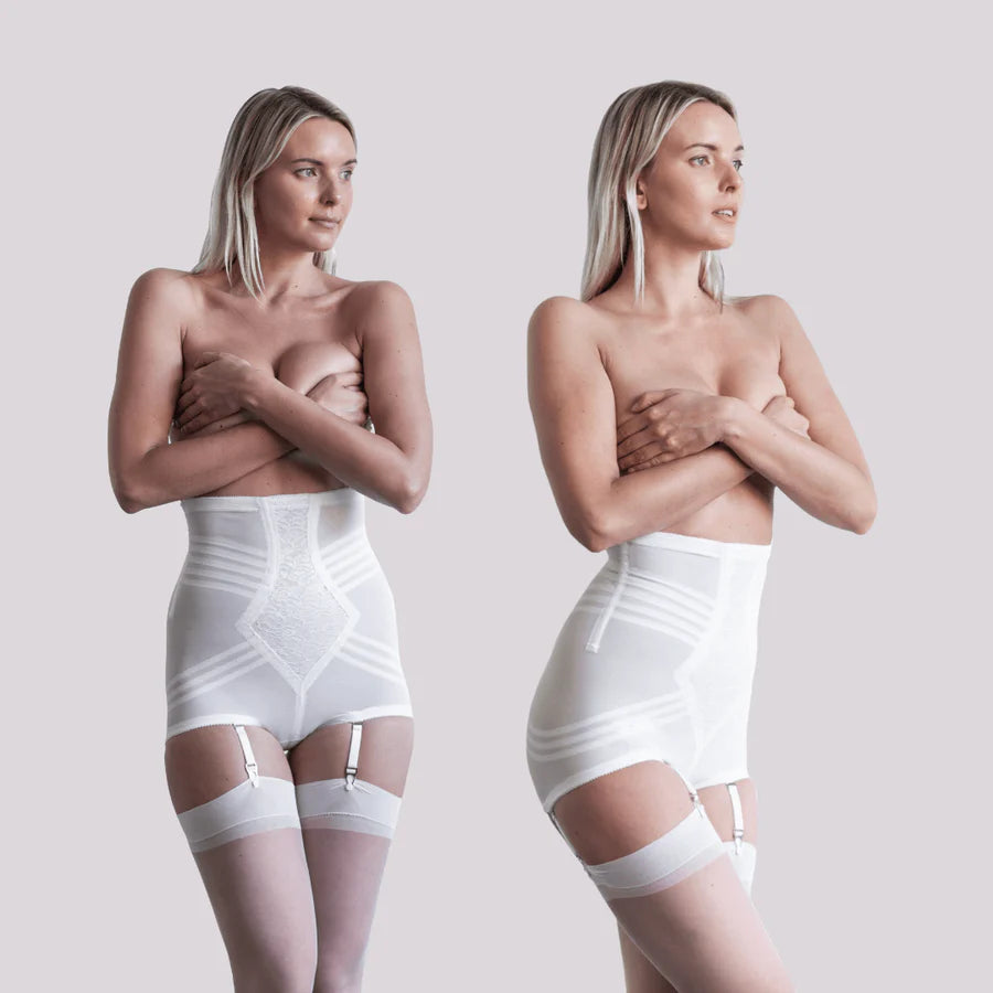 6109 High Waist Panty Girdle with Detachable Garters, Firm Shaping