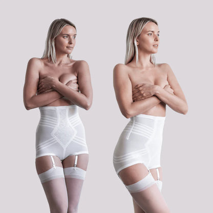 6109 High Waist Panty Girdle with Detachable Garters, Firm Shaping