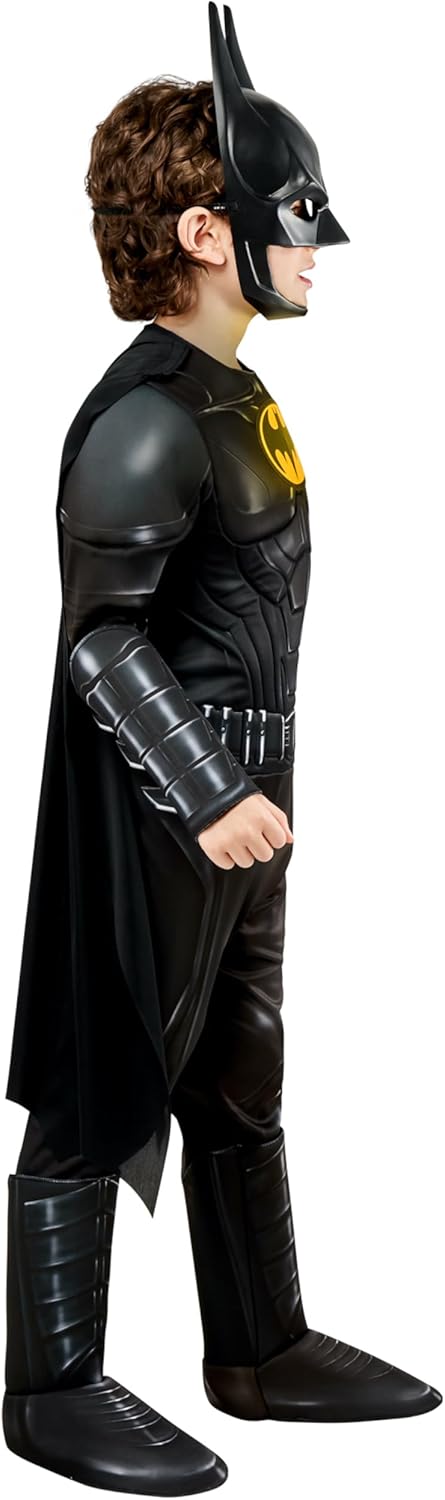 DC The Flash Movie: Batman Deluxe Costume for Kids by Rubies, Boy