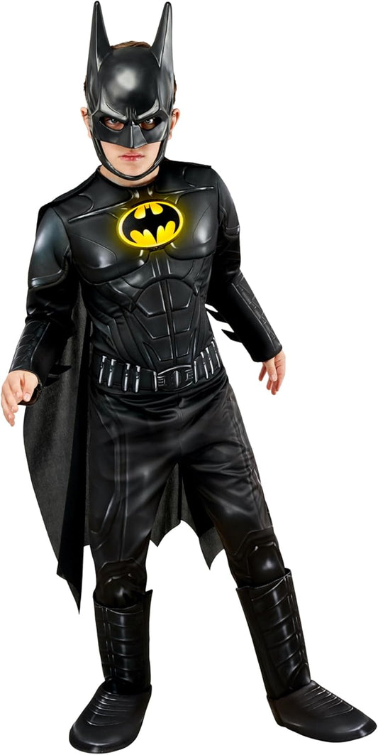 DC The Flash Movie: Batman Deluxe Costume for Kids by Rubies, Boy