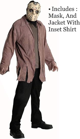 Rubies Men's Friday The 13th Jason Costume, Brown