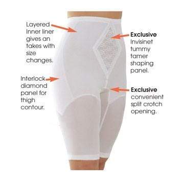6205 Waistline Thigh Slimmer | Memory Compression Fabric | Medium Support